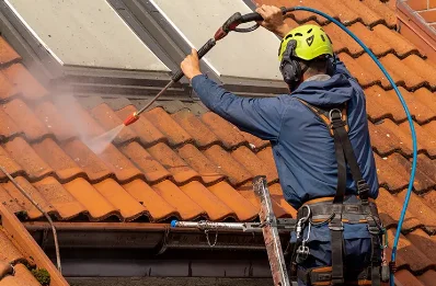 Démoussage et hydrofuge de toiture à Grandvaux
